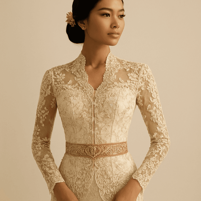 Kebaya Wisuda Gading dari Agniantari Jembrana